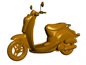 electric motorcycle 3D 模型