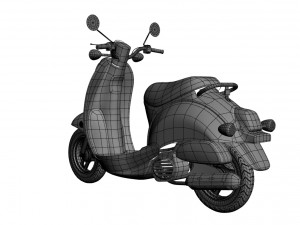 electric motorcycle 3D 模型