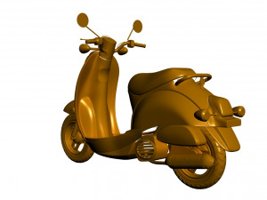 electric motorcycle 3D 模型