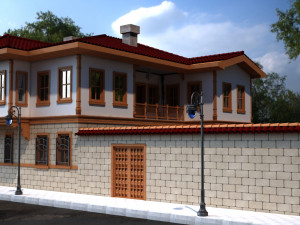 ankara house Model 3D