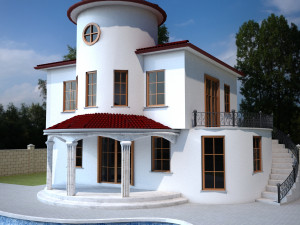 duplex villa 3D 모델