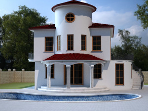 duplex villa 3D Model