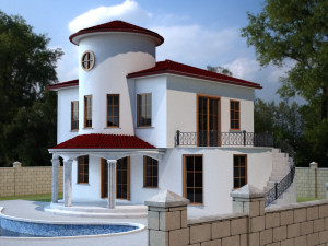 duplex villa 3D Model