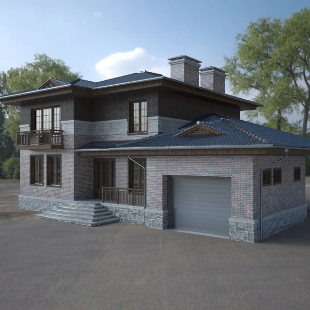 घर 3D मॉडल .c4d .max .obj .3ds .fbx .stl .blend