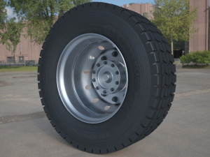 truck tire Model 3D