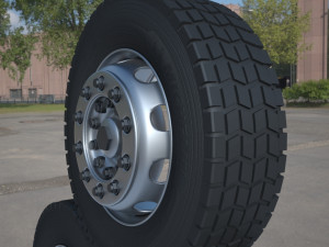 truck tire Model 3D