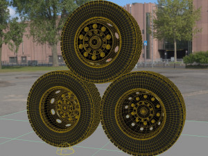 truck tire Model 3D
