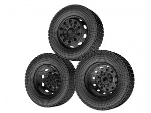truck tire Model 3D