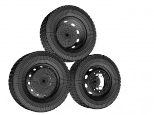 truck tire Model 3D
