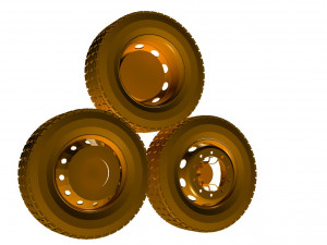 truck tire Model 3D