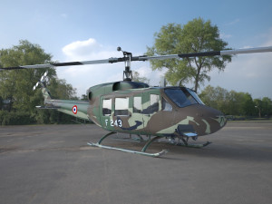 helikopter uh 1 3D Model