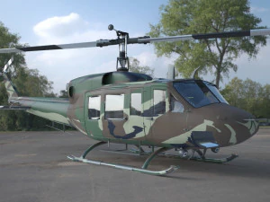helikopter uh 1 3D Model