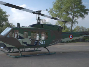 helikopter uh 1 3D Model