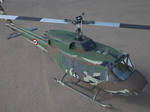 helikopter uh 1 Modelo 3D
