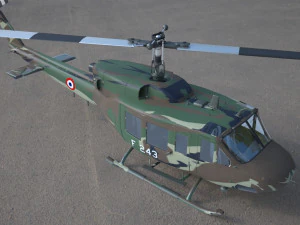 helikopter uh 1 3D Model