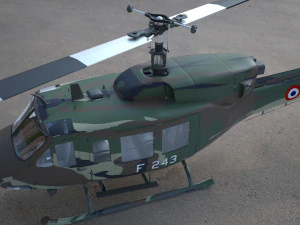 helikopter uh 1 3D Model