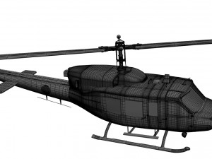 helikopter uh 1 Modelo 3D