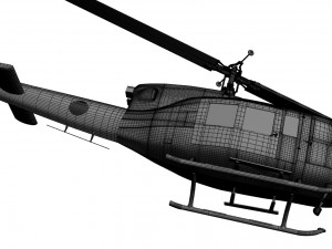 helikopter uh 1 Modelo 3D