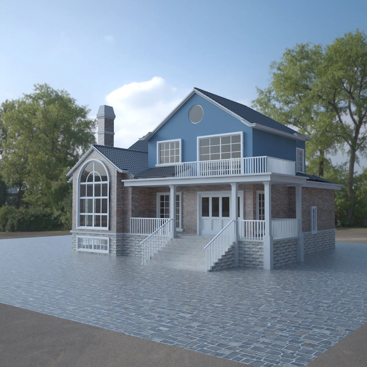 house 3D Model .c4d .max .obj .3ds .fbx .stl .blend