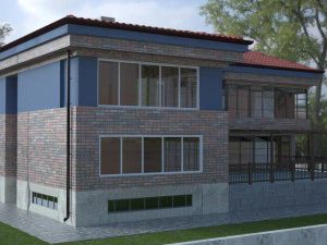 storey villa 3D Model