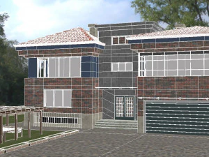 storey villa 3D Model