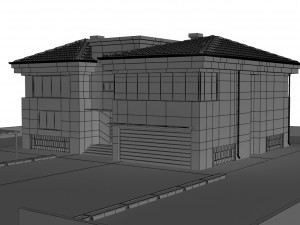 storey villa 3D 模型