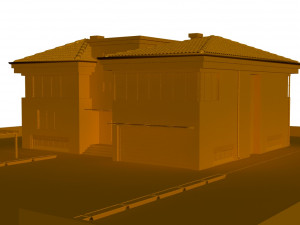 storey villa 3D 模型