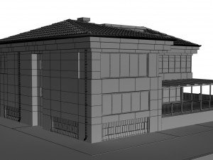 storey villa 3D 模型