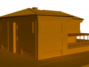 storey villa 3D 模型
