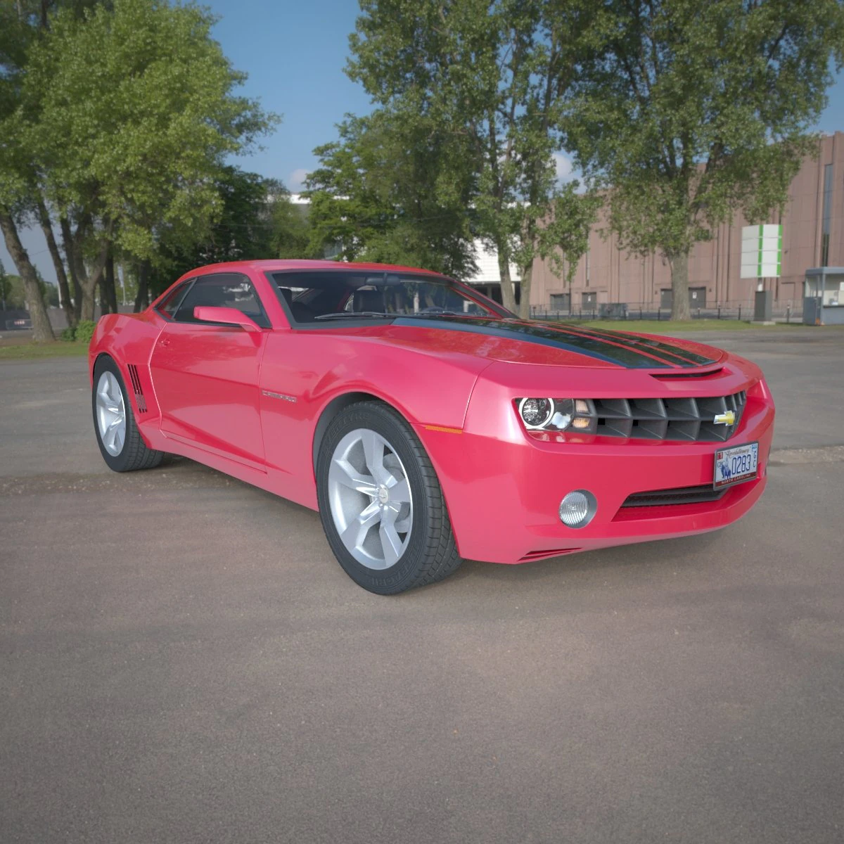 chevrolet camaro 3D Model .c4d .max .obj .3ds .fbx .stl .blend 