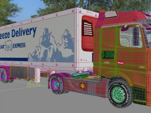 mercedes actros truck 3D Model