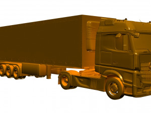 mercedes actros truck 3D Model