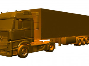 mercedes actros truck 3D Model