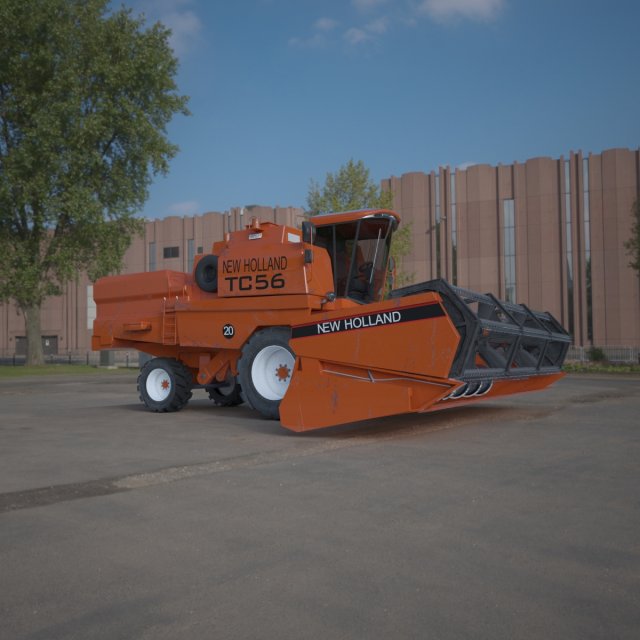 new holland tc59 3D Модель .c4d .max .obj .3ds .fbx .stl .blend 