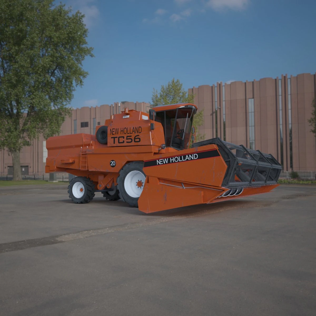 new holland tc59 3D Model .c4d .max .obj .3ds .fbx .stl .blend 