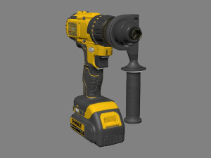 drill dawalt 20v 3D 模型