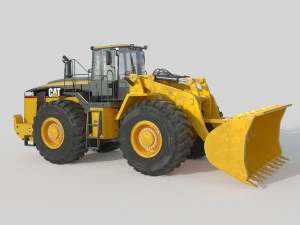 Pala gommata Caterpillar 980G Modello 3D