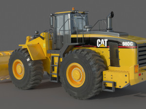 Caterpillar 980G Wheel Loader 3D 모델