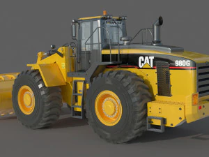Caterpillar 980G Wheel Loader 3D Model