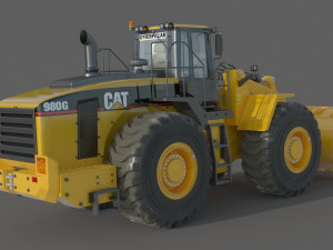 Caterpillar 980G Wheel Loader 3D 모델