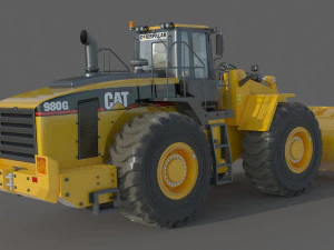 Caterpillar 980G Wheel Loader 3D Model