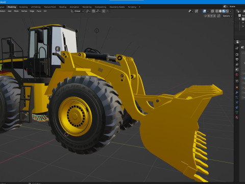 Caterpillar 980G Wheel Loader 3D 모델