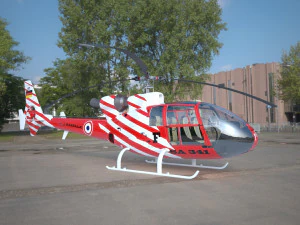 helikopter ceylanı sa 341 3D Model