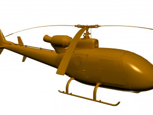 helicopter gazelle sa 341 3D Model