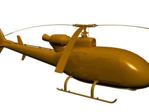 helicopter gazelle sa 341 3D Model