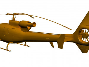 helicopter gazelle sa 341 3D Model