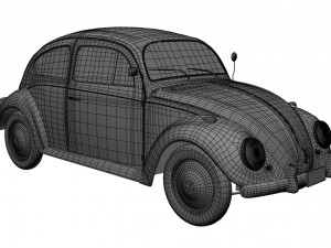 volkswagen beetle 1974 3D 모델