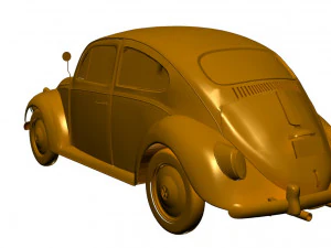 volkswagen beetle 1974 3D Model