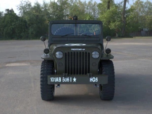 runner 1950 willys m38 jeep 3D Model