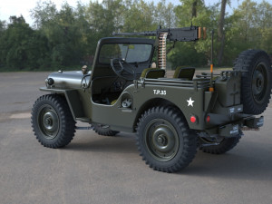 runner 1950 willys m38 jeep 3D-Modell